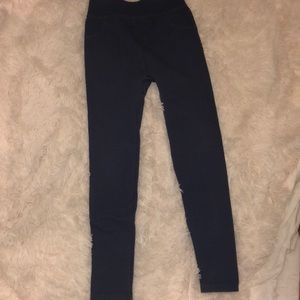 Faux jean jeggings